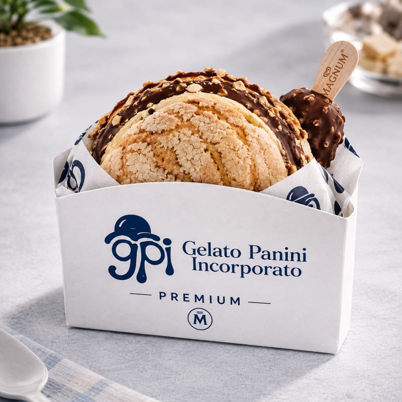 GPI Premium en su caja marcada PREMIUM, con la concha y una Magnum Clásica asomando